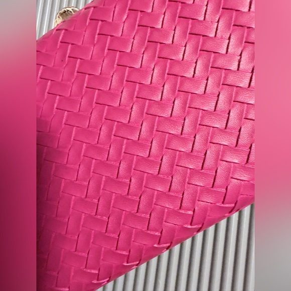 A New Day Woven Minaudière Clutch Crossbody Bag-Pink - Picture 5 of 8